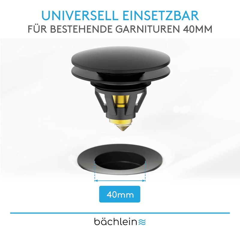 Bächlein Universal Pop Up Sink Plug – Drain Strainer in