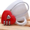 Mini Love Heart Lock,Red Heart Padlock, Mini Code Lock, Wire