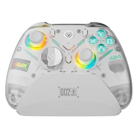 BLESSOURCE PC Controller,Bluetooth Controller with Hall Triggers,Hall Joysticks,RGB Light,for PC/Switch/iOS/Android 1000mAh with Charging Dock.