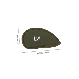 KICHOUSE 12pcs Golf Club Head Covers Set Thick PU Leather Protective Sleeve for Drivers Putter Reusable Golf Club Protectors for Golfers Secure Snug Fit