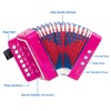 Button Accordion,Horse 10 Keys Control Accordion Musical Instruments for Beginners