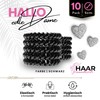 Specora - Spiral Haargummi 10er Pack - 5cm TPU schwarz