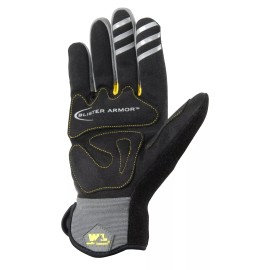 Wells Lamont 7675L Blister Armor ATV and Motorcycle Glove, Large