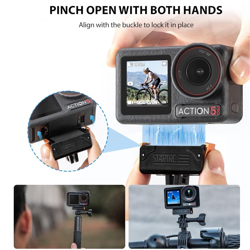 UOEPOWA Action 5 Pro Magnetic Adapter Mount for DJI Osmo