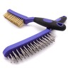 COTTAM Wire Brushes Set | Brass & Stainless Steel Wire