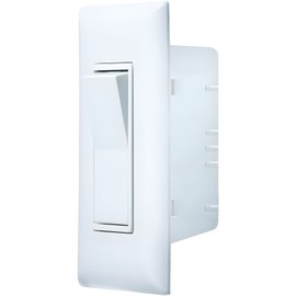 White MOBILE HOME PARTS SELF CONTAINED PADDLE  (TOGGLE) LIGHT SWITCH - WHITE