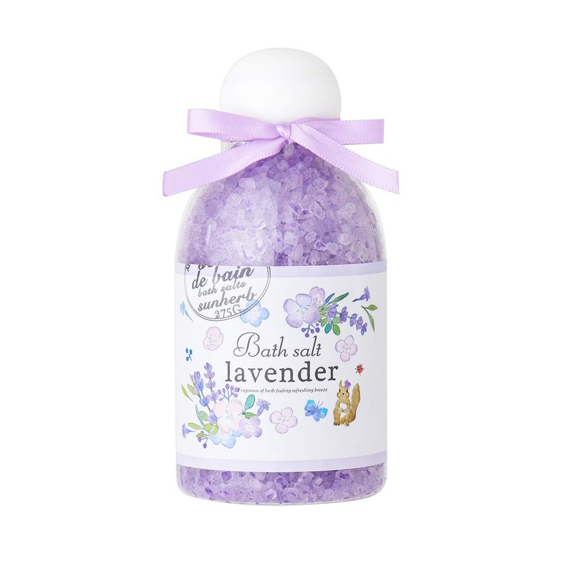 Sun Herb Bath Gift No.03 Lavender (Bath Salt, Bath Confetti,