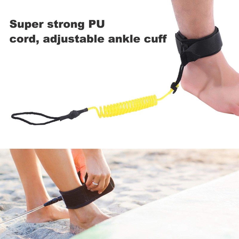 Sturdy Lightweight and Flexible Durable Leg Leash, Board Leash, for