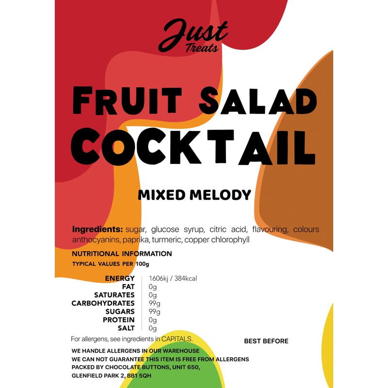 Just Treats Fruit Salad/Cocktail 500g Share Bag