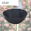 3PCS 14 Inch Round Hanging Basket Liners Fabric Hanging Plant