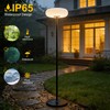 ACOHOOK Solar Outdoor Floor Lamp for Patio, Rechargeable Standing Lamp