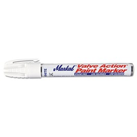 Laco Markal 96820 White Valve Action Paint Marker (Pack of 12)