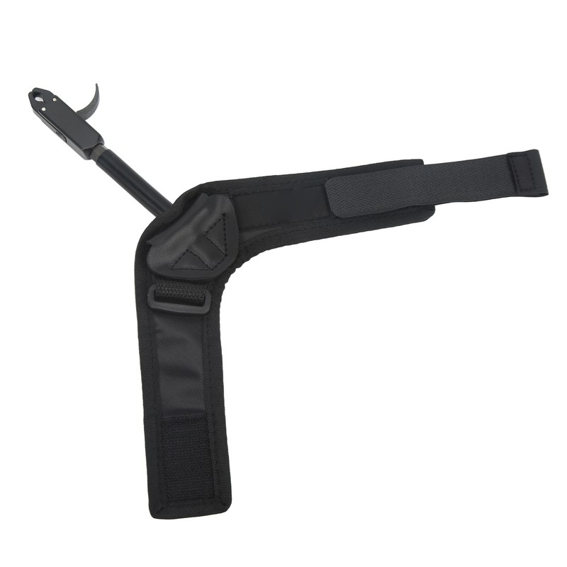 Bow Caliper Release Aid Aluminum Alloy Neoprene Wrist Strap Archery