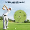 Rechargeable Golf Rangefinder, 1200 Yards Laser Range Finder, 7X Magnification,