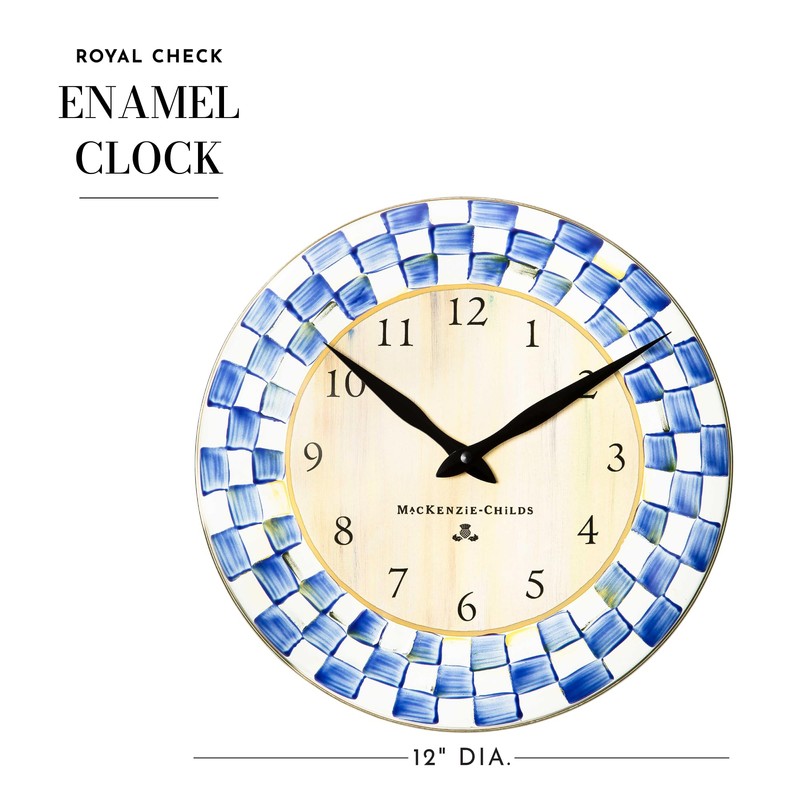 MACKENZIE-CHILDS Wall Clock, Decorative Clock for Kitchen and Living Room,