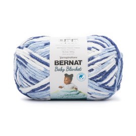 Bernat BABY - Manta BB Blue Dreams - 1 paquete de 10.5 oz/300 g - Poliéster - #6 Super voluminoso - 220 yardas - Tejer/Crochet
