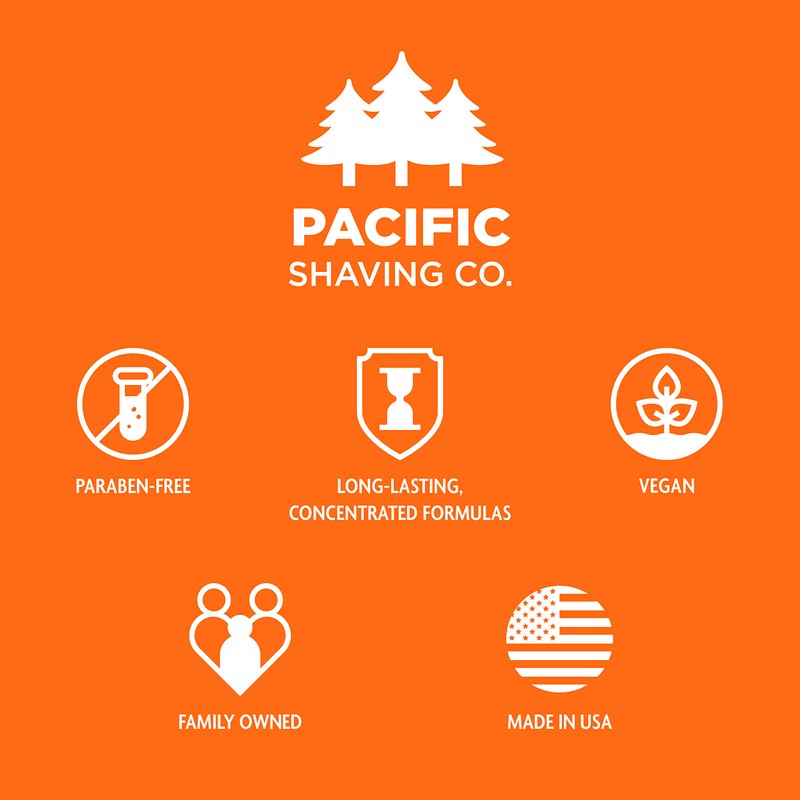 Pacific Shaving Company Caffeinated Aftershave, Men's Grooming Product - Antioxidant