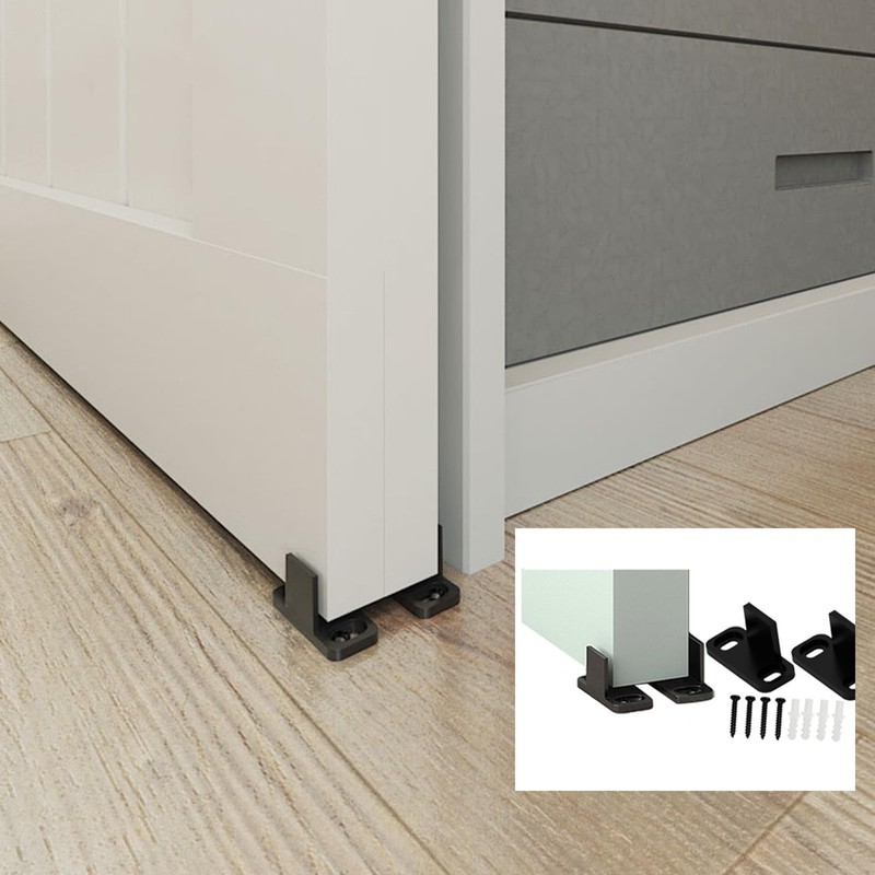 8 Set barn Door Floor Guide Rails, Sliding Wardrobe Door