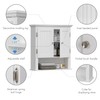 UTEX Bathroom Cabinet Wall Mounted, Wood Hanging Cabinet, Wall Cabinets