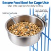 Stainless Steel Bird Feeding Cups for Food & Water –