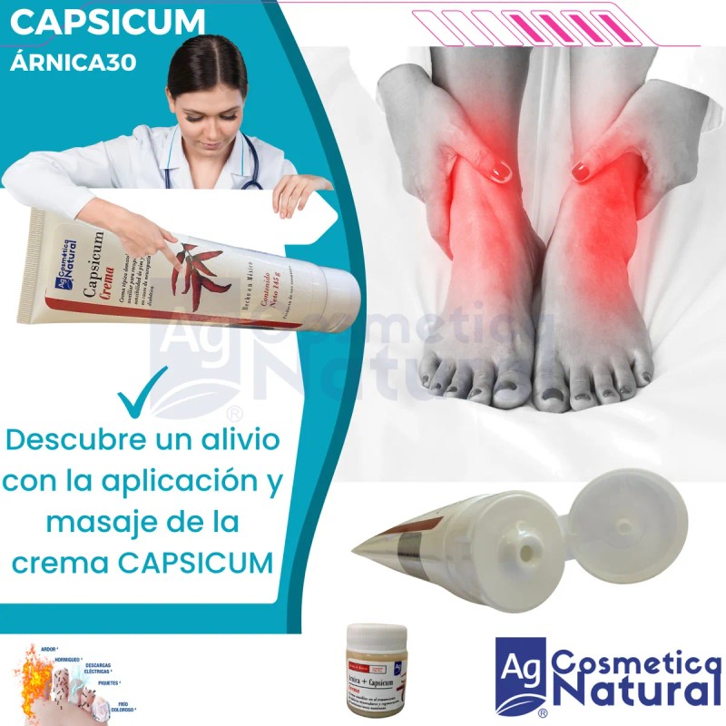 Pack Crema Capsicum 150gr Neuropatía Diabética Árnica 30gr
