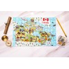 Terra Puzzles Canada Map Wooden Jigsaw Puzzle 152 Piece, 15x10