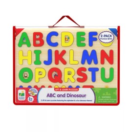 Learning Journey ABC And Dinosaur Puzzle , Life & Learn , 34 Pieces (pack Of 2 )