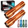 WdtPro LED Flashlight High Lumens SR2000 Pro, 2 Pack Brighter