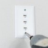 Legrand - OnQ 3 Port Keystone Single Gang Wall Plate,