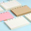 FSSTUD 200 Sheets A7 Blank Lined Paper Refills Small Binder