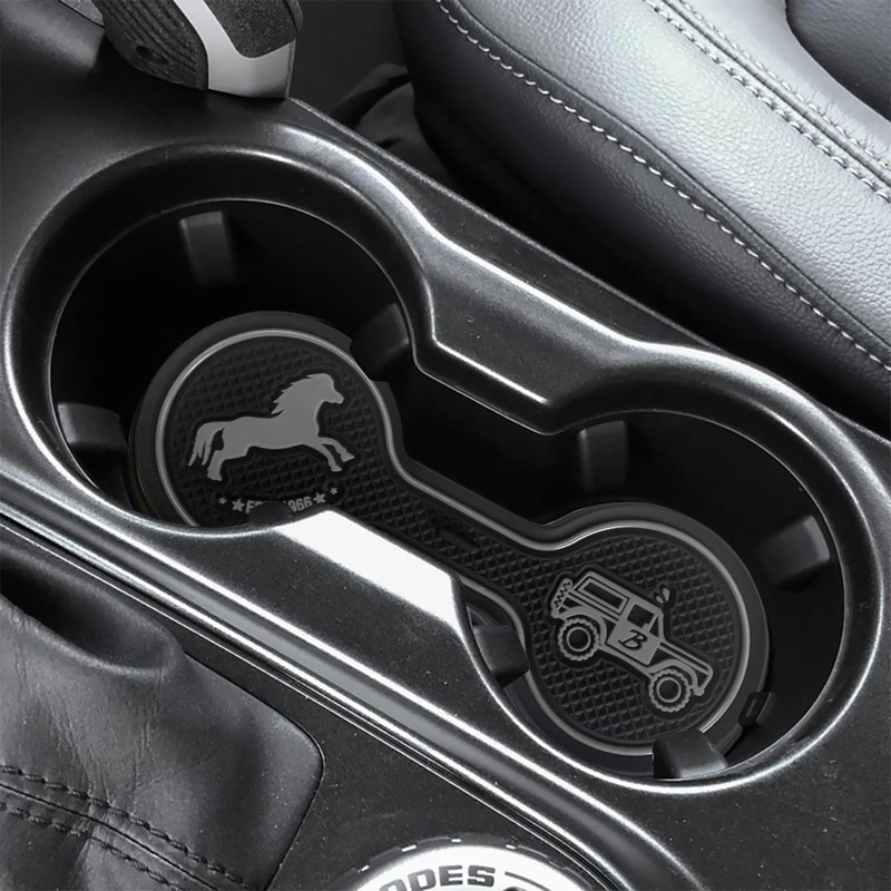 LSAUTO Car Cup Holder Coaster Compatible with Ford Bronco Offroad