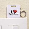 'I Love My Husband' Keyring Tape Measure/Spirit Level Tool (KM00041992)