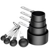 KAISHANE Measuring Cups and Spoon Set,8Pcs Stainless Steel Handle for