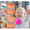 LITTLE SKIPPER Baby Straw Cups 6-12 Months 2 Pack. 4oz