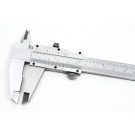 PIMALDAUM® Vernier Calliper Calliper DIN 862 Carbon Steel in Plastic Box (Metal, 0-200 mm)