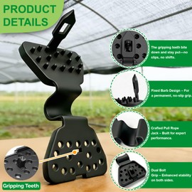 60PCS Shade Cloth Clips 2026 New Shade Clamps,Sunscreen Net Clips,Reusable Dual-buckle Fabric Clips,Fabric Clamps Heavy Duty Lock Grip for Garden,Fence Mesh fabric fasteners,Agricultural Greenhouses
