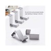 Mr. Gadget's Solutions Stainless Steel Reversible Over Door Hooks for