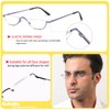 KoKoBin Half Reading Glasses,4 Pack Half Rim Metal Frame Glasses