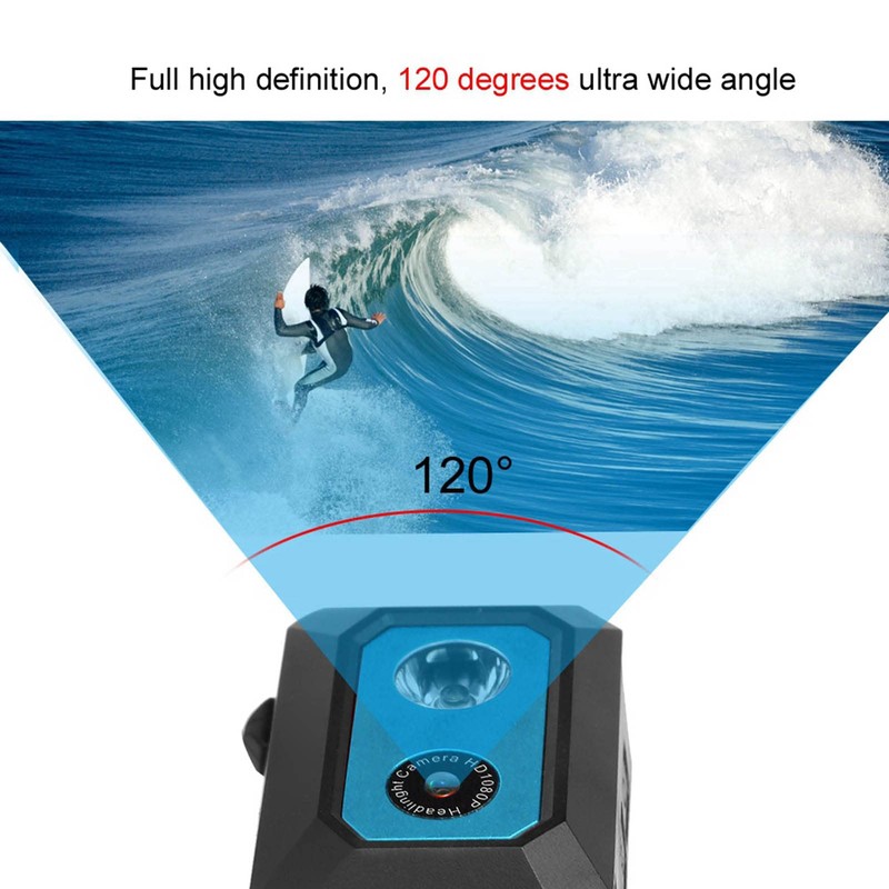 HD Action Camera Head Mounted Camera Head Camera for Video
