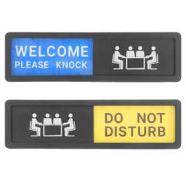 2pcs Meeting Room Signage Office Door Sign Signs Privacy Sign Please Knock Sign for Door Busy Sign for Office Door Private Sign Privacy Slider Door Indicator Acrylic PRETYZOOM
