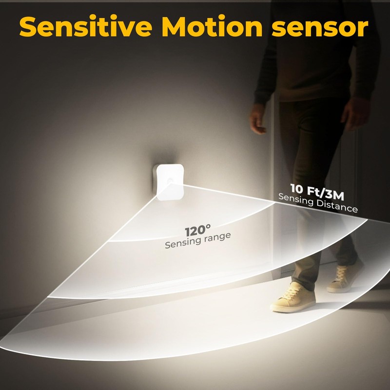 Rechargeable Motion Sensor Light Indoor Stair Lights Rechargeable Battery Night
