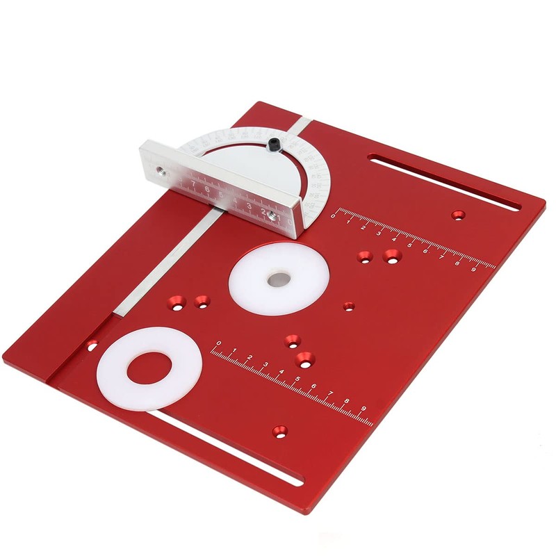 KETIPED Aluminium Router Table Insert Plate,Woodworking Benches Router Flip Plate
