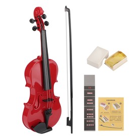 Simulated Kid Acoustic Violin Toy Adjustable String Instrument Musical Gift for Children BeginnerRed