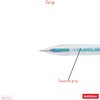 NATARAJ Funkies Ballpoint Pens, BLUE, 0.7mm Fine Point, Pack of