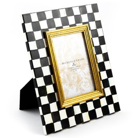 MacKenzie-Childs Courtly Check Enamel Frame 4" x 6"