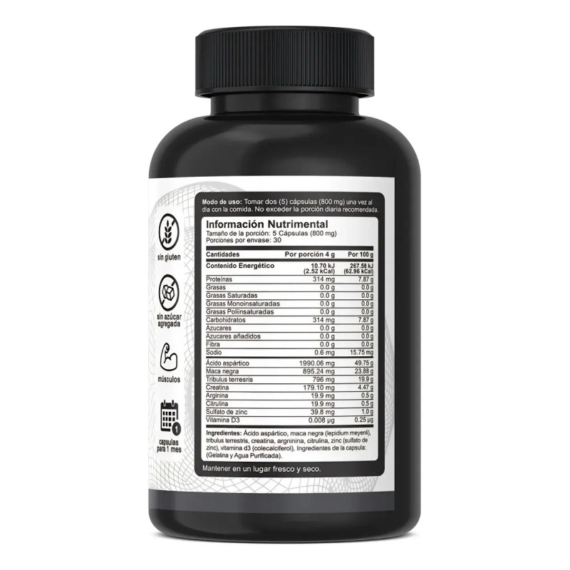 Testo Multivitaminico Hombre Gym Vnat Vitaminas Men 150 Caps
