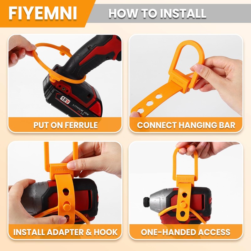 FIYEMNI Drill Hanger, Fit Heavy Duty Impact Drills & Impact