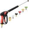 TOOLCY Pressure Washer Gun, Adjustable Power Washer Swivel Gun and