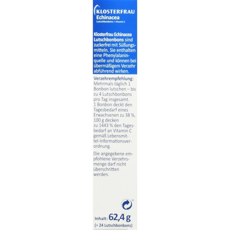 Klosterfrau Echinacea Lozenges + Vitamin C (Pack of 24)