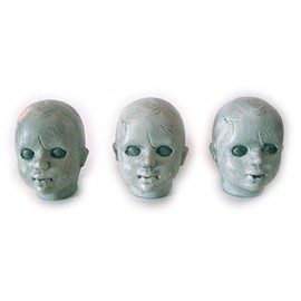 Sunstar creSet 3 Zombie Baby Doll Heads Creepy Halloween Decor